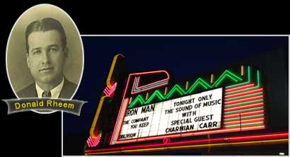 Donald Rheem and the Rheem Theatre marquee
